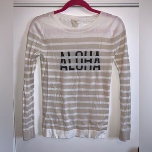 JCREW Aloha Sweater SZ XS